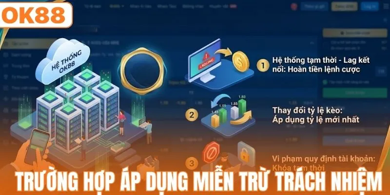 Trường hợp áp dụng miễn trừ trách nhiệm tại OK88