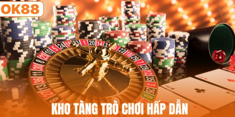 Hệ thống cung cấp đa dạng các tựa game hấp dẫn