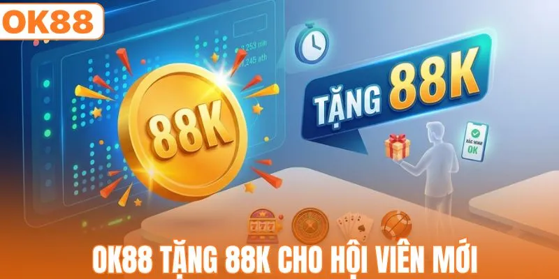 OK88 tặng 88K cho hội viên mới